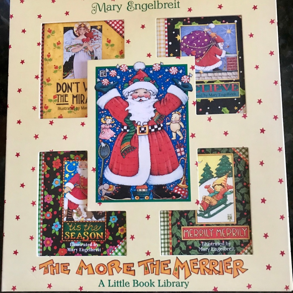 NWT! Mary Englebreit Holiday Little Book Library